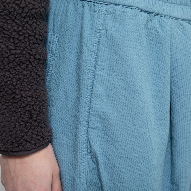 Folk Womens Drawcord Baggy Pants Light Indigo Topstitch-7