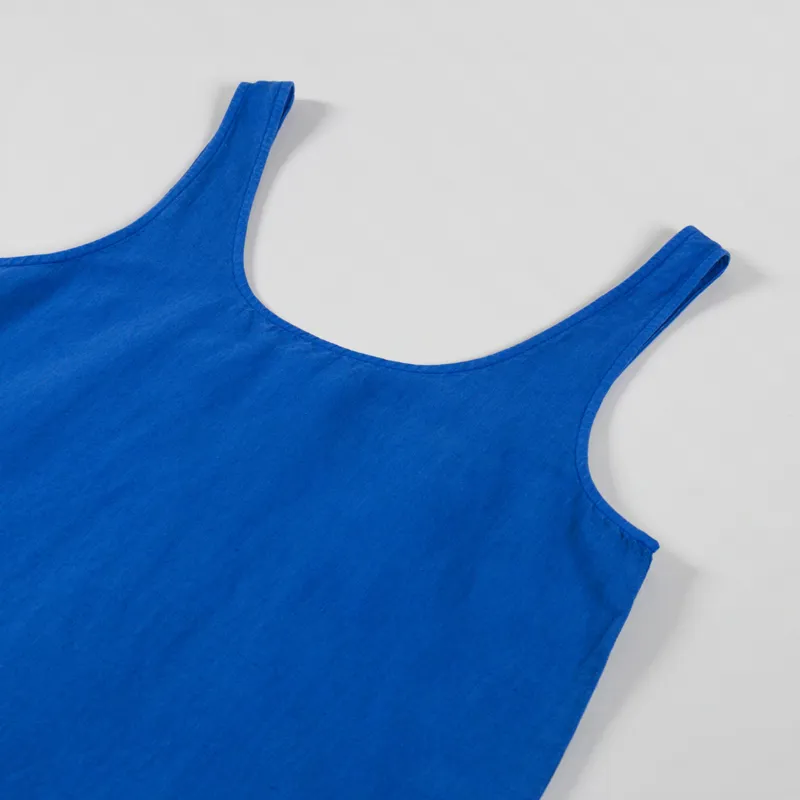 Folk Womens Scoop Back Vest Washed Cobalt-2