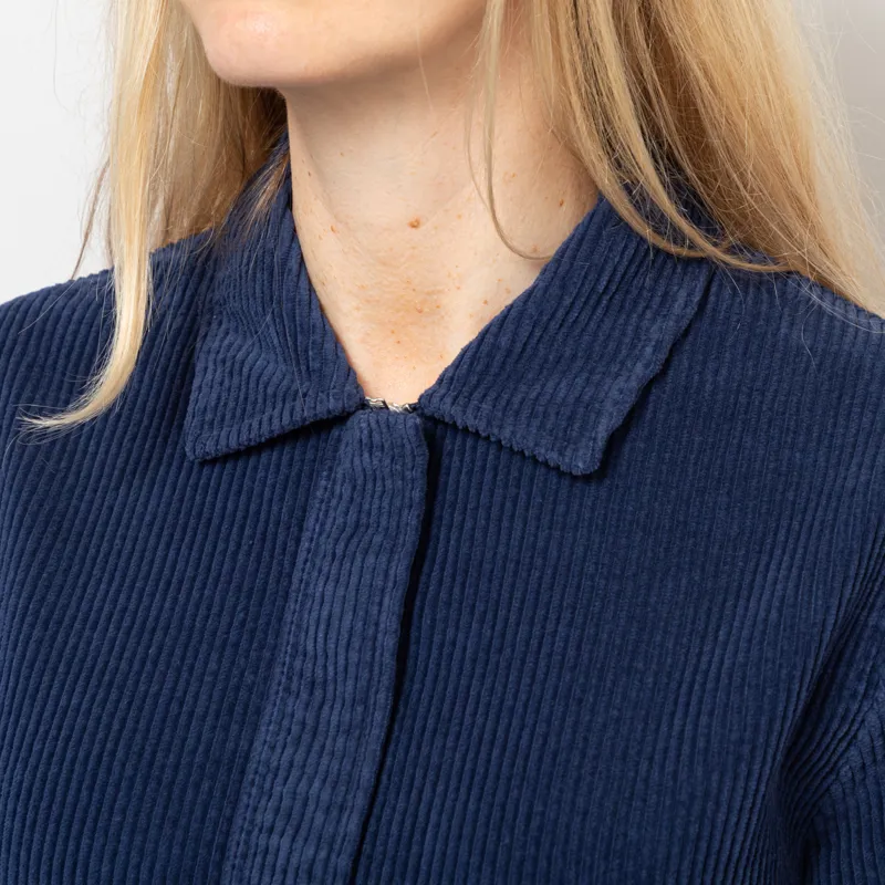 Folk Womens A Line Zip Dress Washed Ink-10