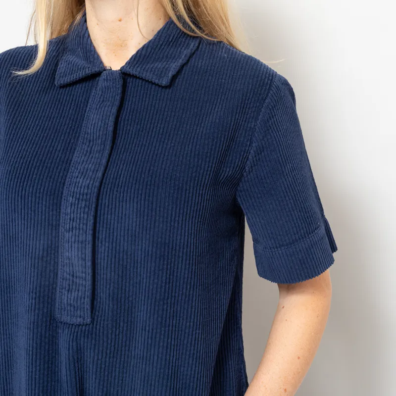 Folk Womens A Line Zip Dress Washed Ink-9