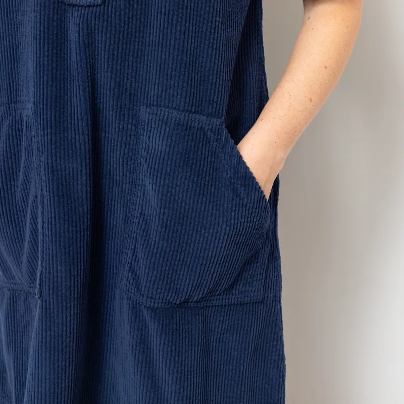 Folk Womens A Line Zip Dress Washed Ink-7