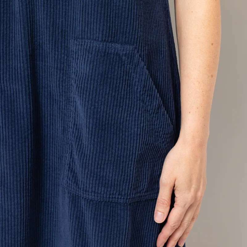 Folk Womens A Line Zip Dress Washed Ink-6