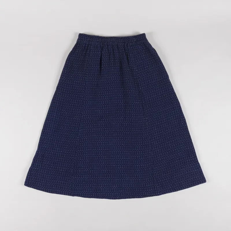 Folk Womens Full Seam Skirt Indigo Floatstitch-1