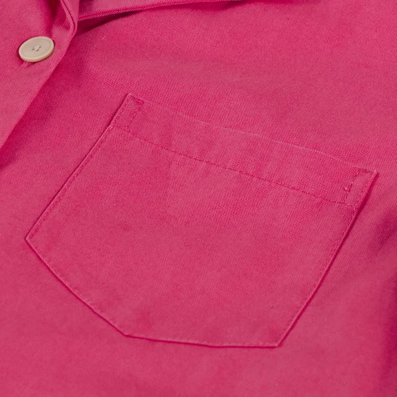 Folk Womens Shirt Dress Rose Red-5