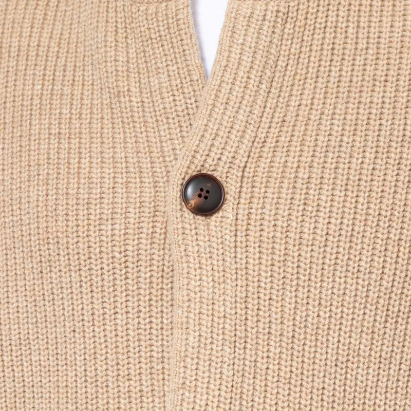 Frizmworks Heavy Wool Round Cardigan Oatmeal-8