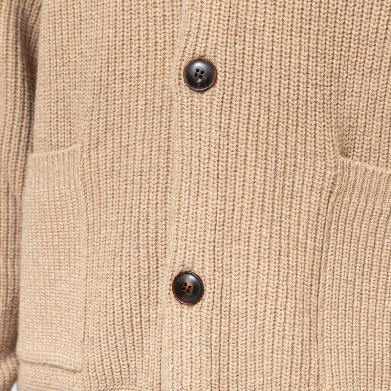 Frizmworks Heavy Wool Round Cardigan Oatmeal-7