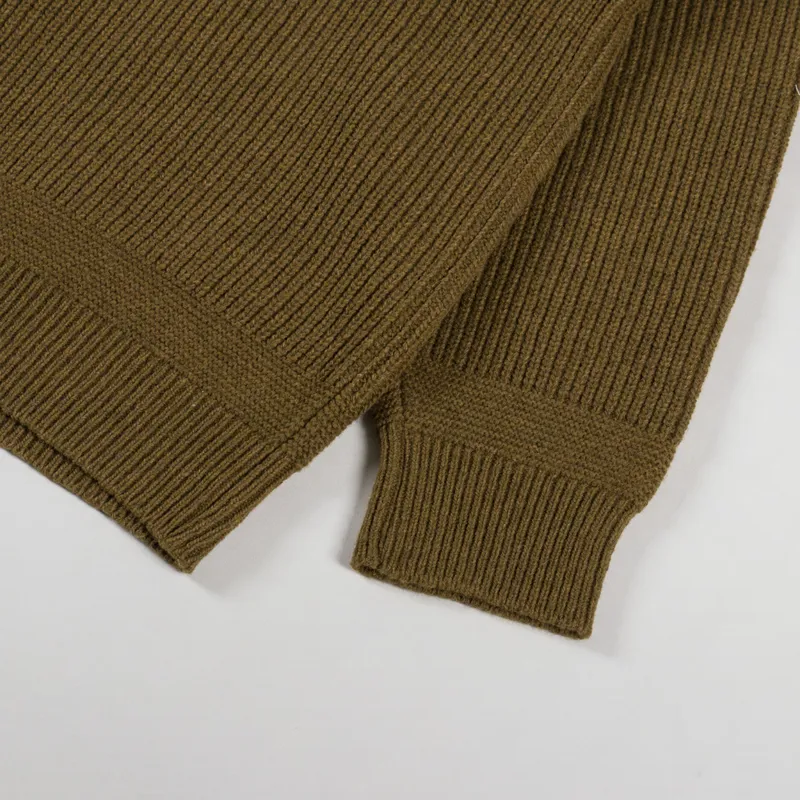 Frizmworks Wool Deck Zip Up Cardigan Cinnamon-6