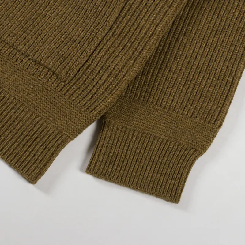 Frizmworks Wool Deck Zip Up Cardigan Cinnamon-7