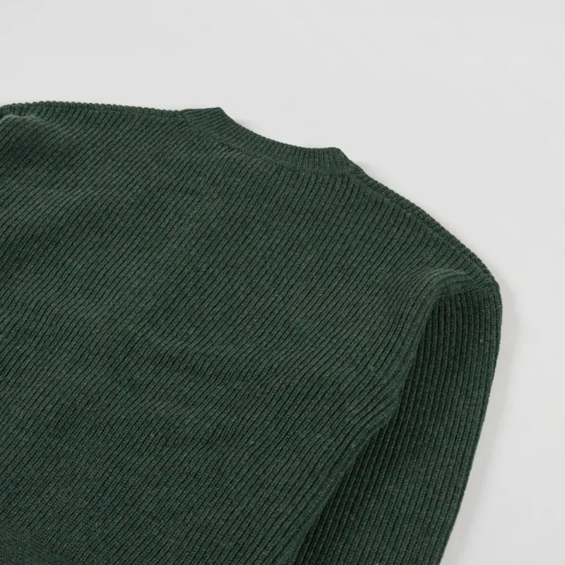 Frizmworks Wool Deck Zip Up Cardigan Forest Green-3