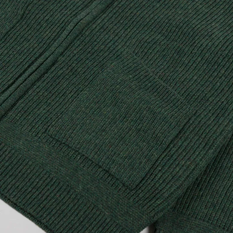 Frizmworks Wool Deck Zip Up Cardigan Forest Green-5