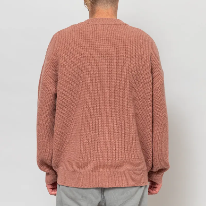 Frizmworks Wool Deck Zip Up Cardigan Indian Pink-4