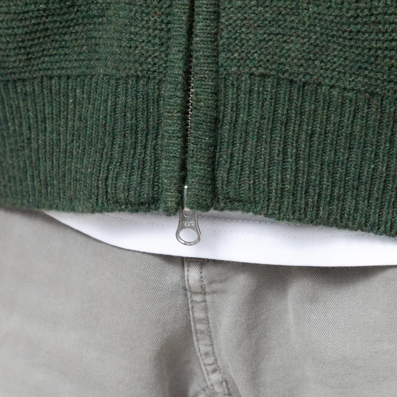 Frizmworks Wool Deck Zip Up Cardigan Forest Green-10