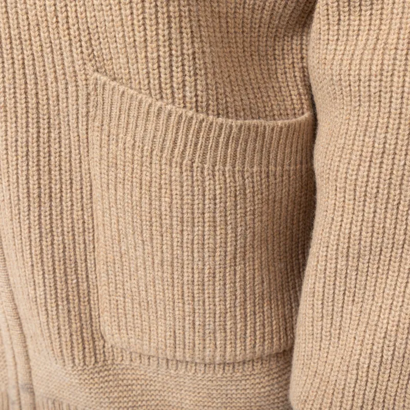 Frizmworks Wool Deck Zip Up Cardigan Oatmeal-7