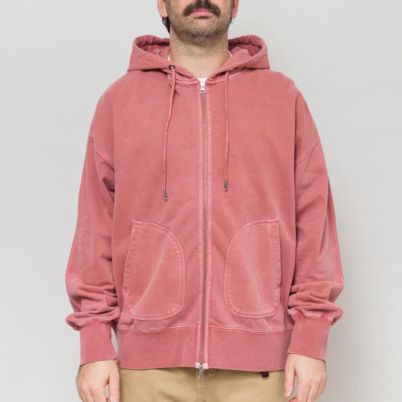 Frizmworks OG Pigment Dyeing Hood Zip Up Parka Pink