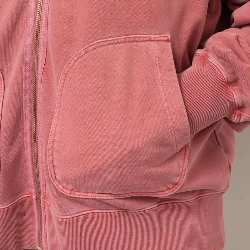 Frizmworks OG Pigment Dyeing Hood Zip Up Parka Pink-7