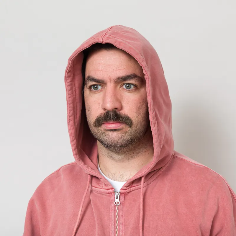Frizmworks OG Pigment Dyeing Hood Zip Up Parka Pink-5