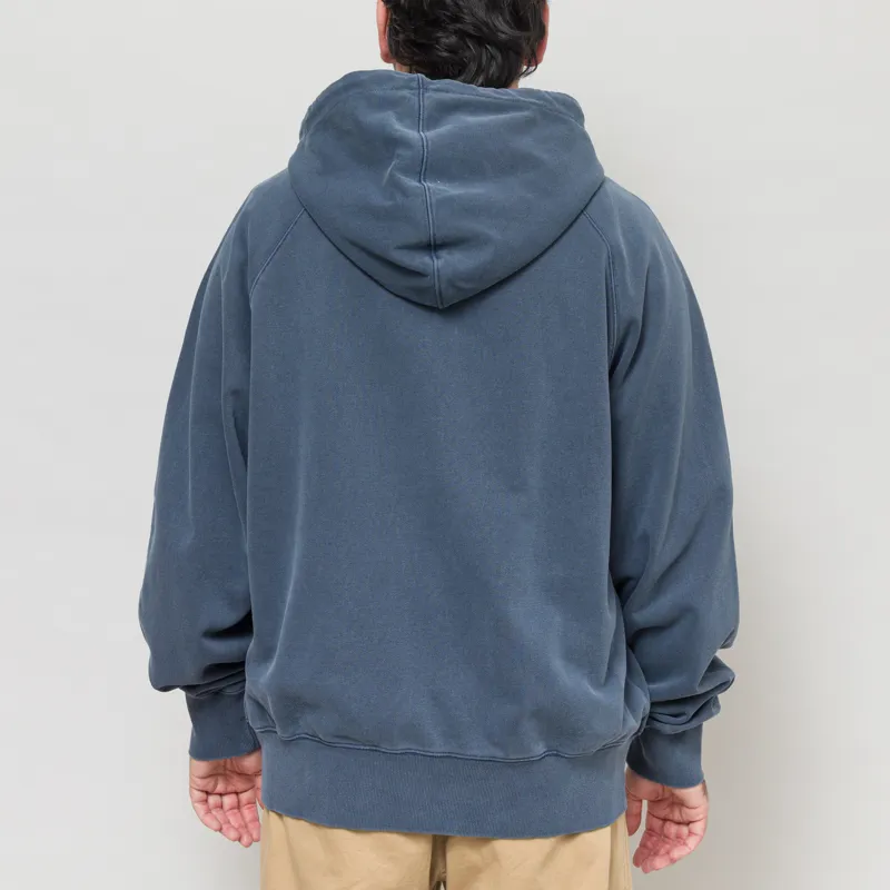 Frizmworks OG Pigment Dyeing Hood Zip Up Parka Blue-3