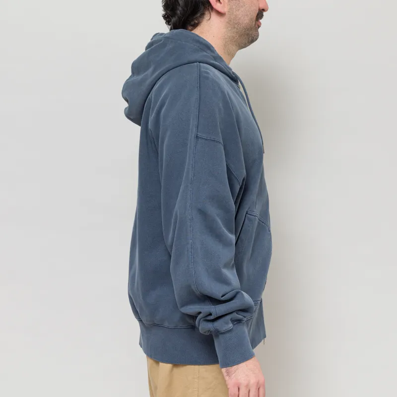Frizmworks OG Pigment Dyeing Hood Zip Up Parka Blue-4