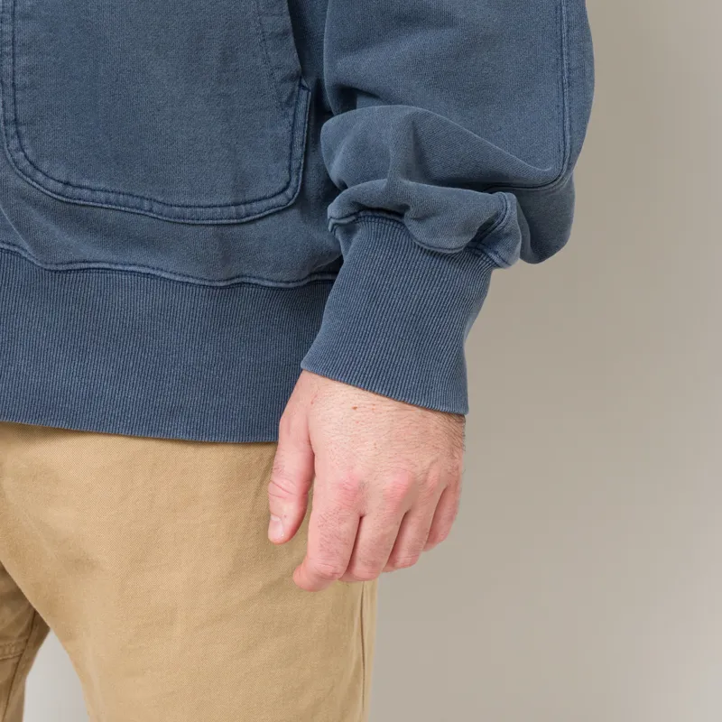 Frizmworks OG Pigment Dyeing Hood Zip Up Parka Blue-10