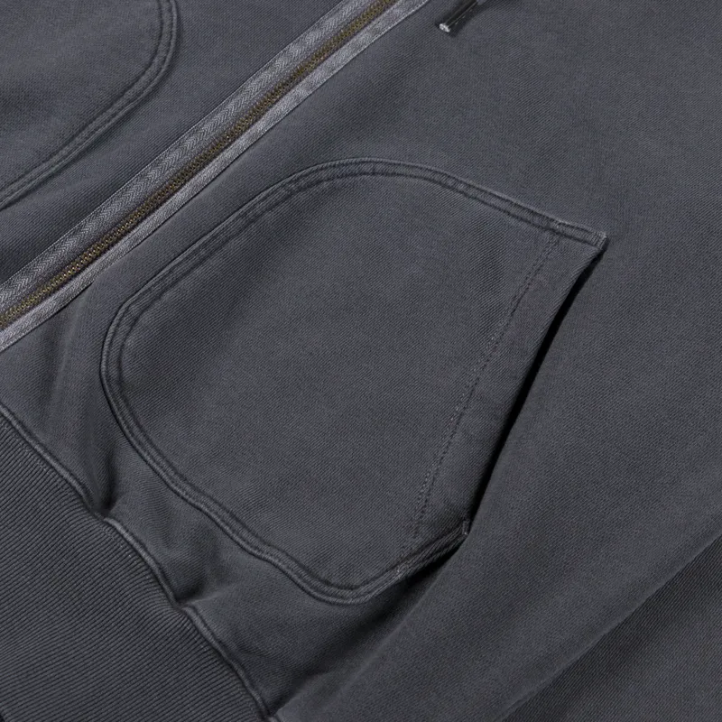 Frizmworks OG Pigment Dyeing Hood Zip Up Parka Charcoal-6
