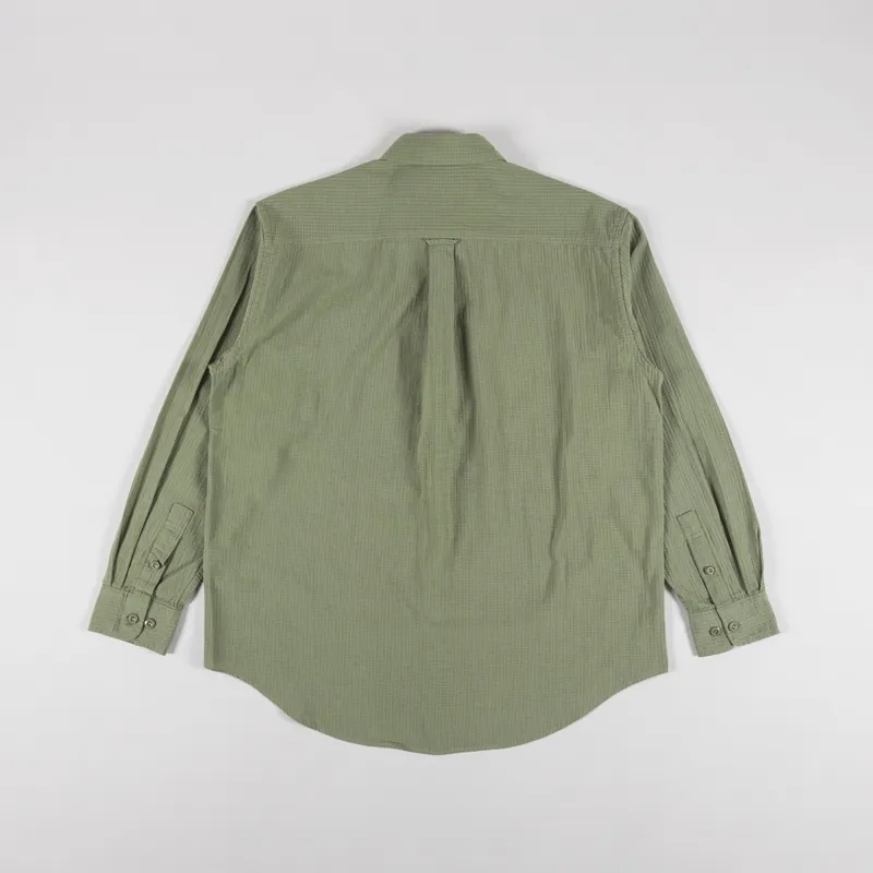 Frizmworks OG Dobby Weave Seersucker Shirt Olive-1