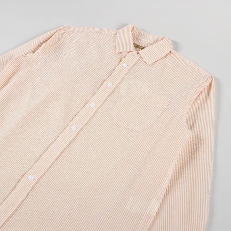 Frizmworks OG Stripe Seersucker Shirt Orange-2