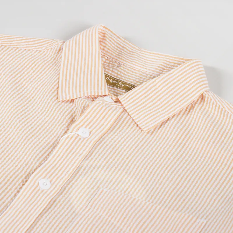 Frizmworks OG Stripe Seersucker Shirt Orange-4