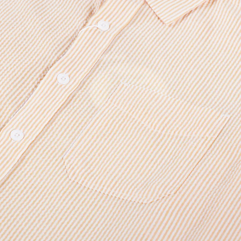 Frizmworks OG Stripe Seersucker Shirt Orange-5