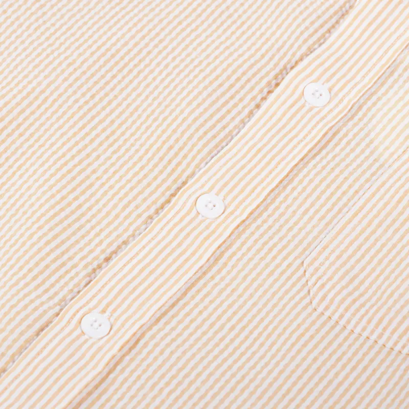 Frizmworks OG Stripe Seersucker Shirt Orange-6