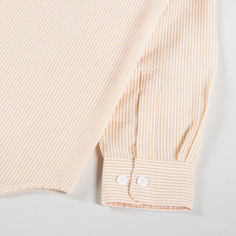 Frizmworks OG Stripe Seersucker Shirt Orange-8