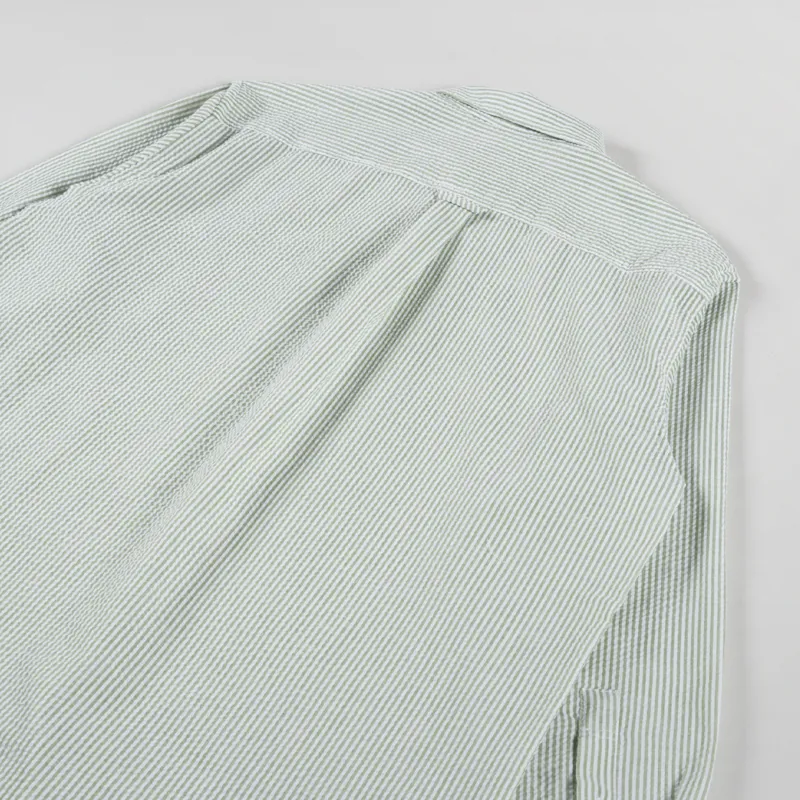 Frizmworks OG Stripe Seersucker Shirt Green-3