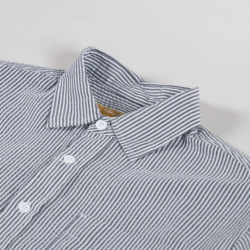 Frizmworks OG Stripe Seersucker Shirt Black-4
