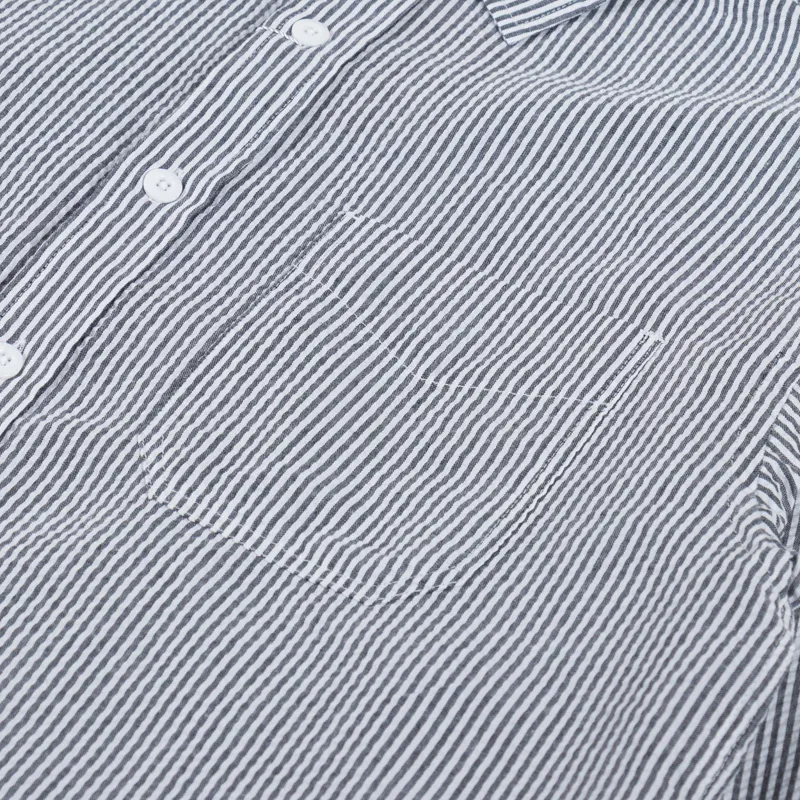 Frizmworks OG Stripe Seersucker Shirt Black-6