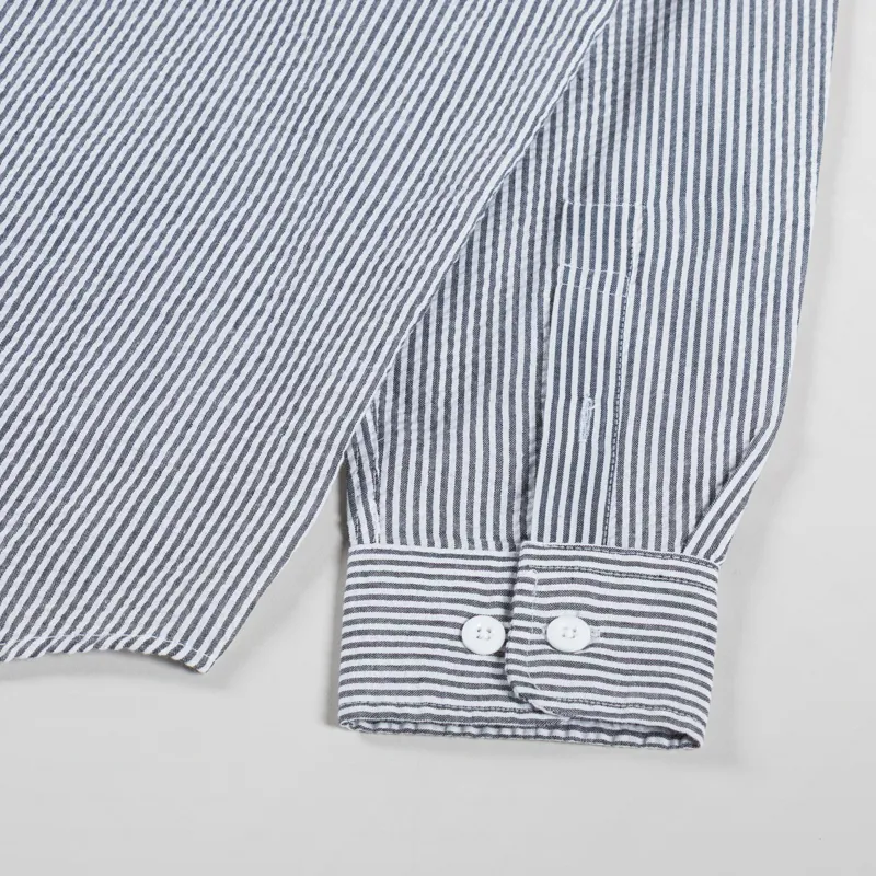 Frizmworks OG Stripe Seersucker Shirt Black-8