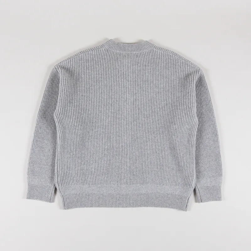 Frizmworks Wool Deck Zip Up Cardigan Light Grey-1