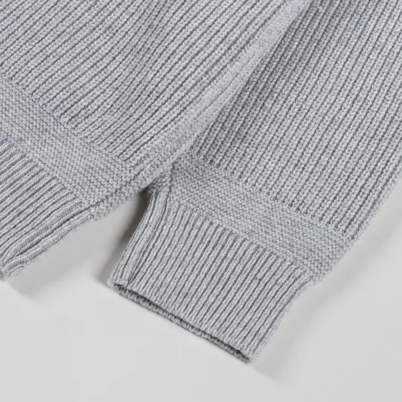 Frizmworks Wool Deck Zip Up Cardigan Light Grey-7