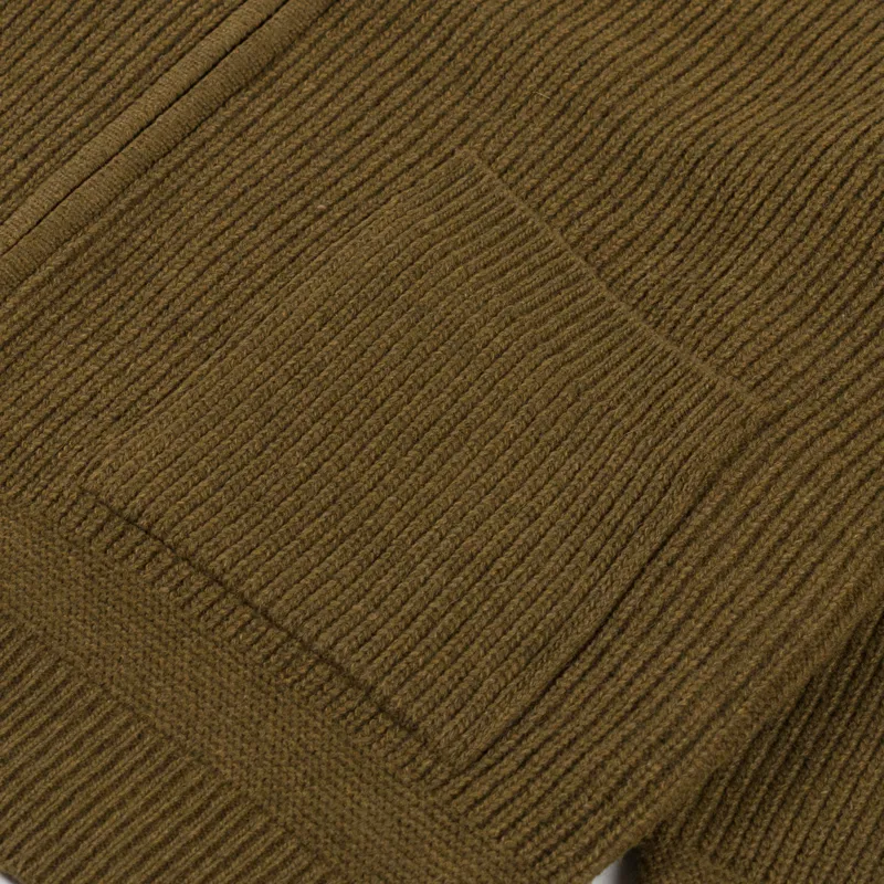 Frizmworks Wool Deck Zip Up Cardigan Cinnamon-5