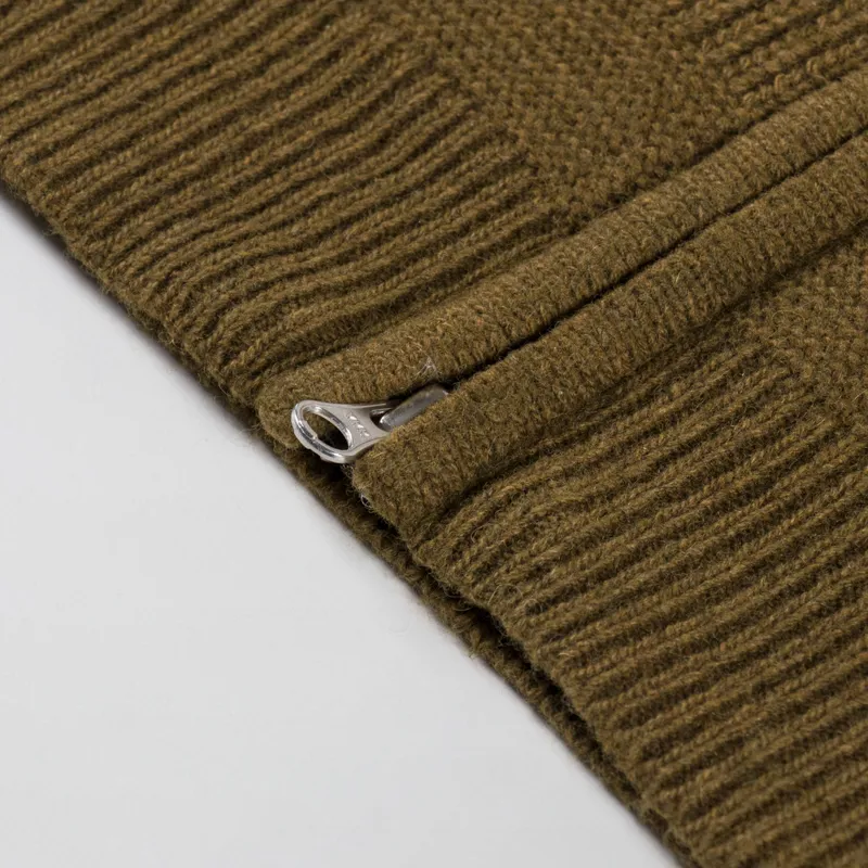 Frizmworks Wool Deck Zip Up Cardigan Cinnamon-6