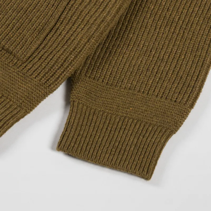 Frizmworks Wool Deck Zip Up Cardigan Cinnamon-7