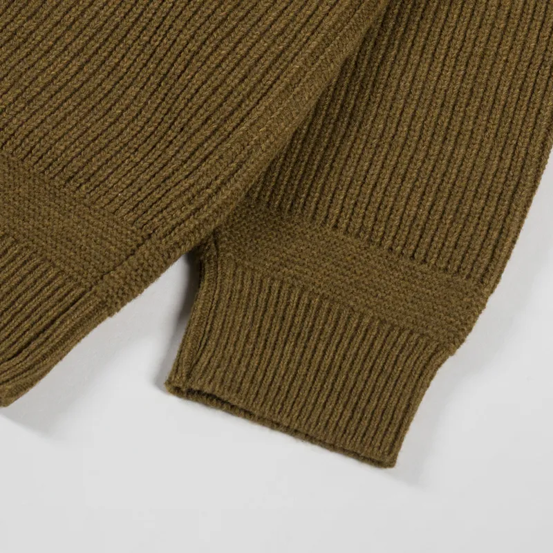 Frizmworks Wool Deck Zip Up Cardigan Cinnamon-8