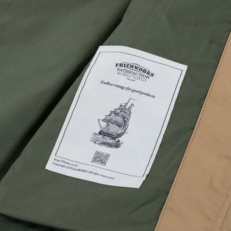 Frizmworks 60/40 Mountain Parka Coat Dark Green-12