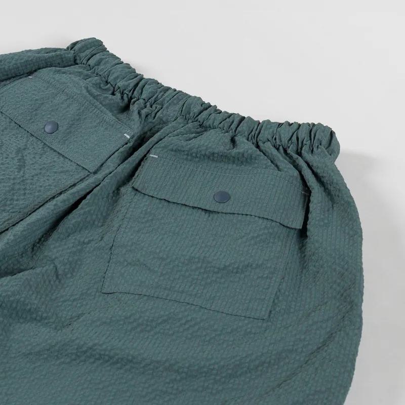 Frizmworks Mens Comfortable Banding Seersucker Shorts Teal