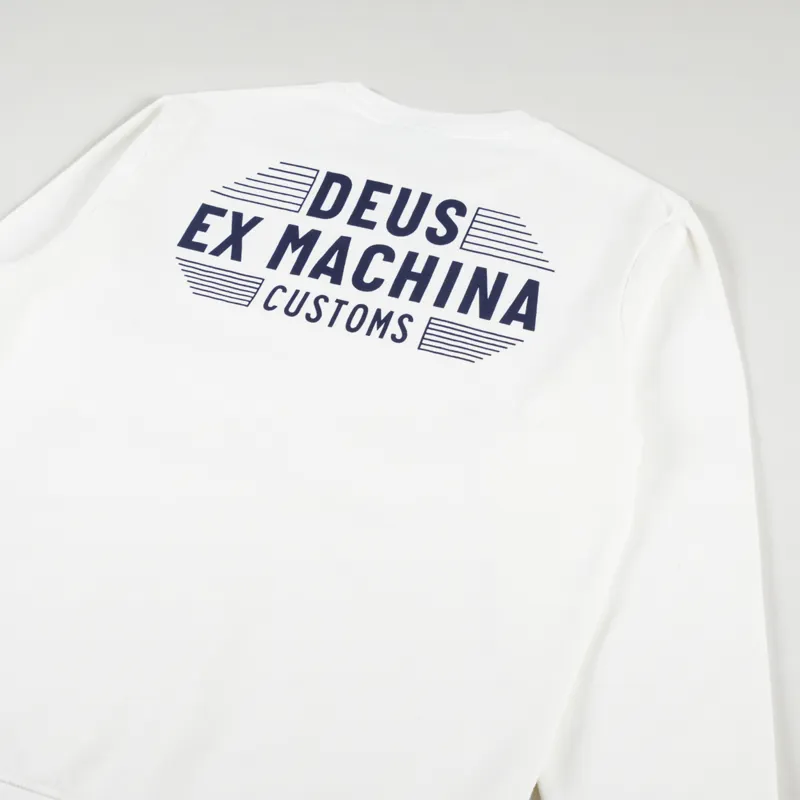 Deus Ex Machina Fender Crew Sweat Vintage White-2