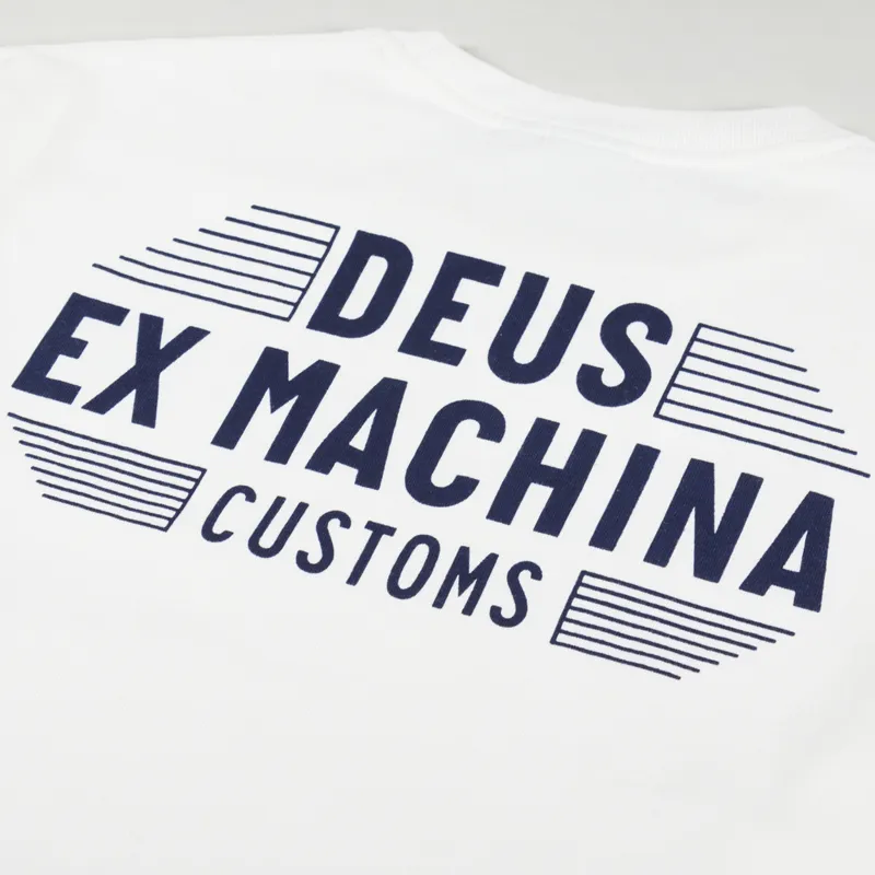 Deus Ex Machina Fender Crew Sweat Vintage White-4