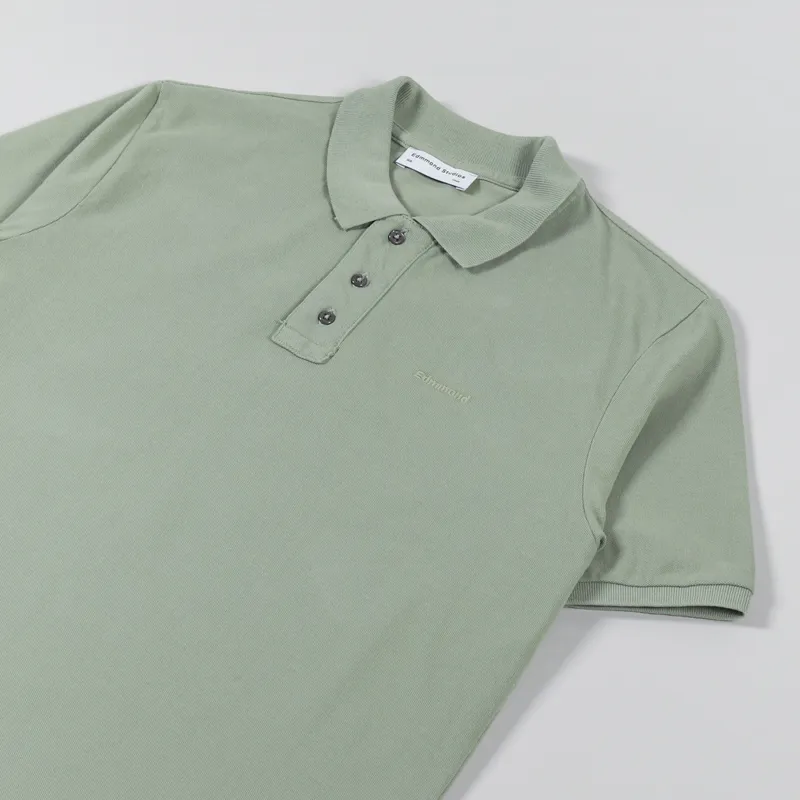 Edmmond Studios Ferry Polo Shirt Plain Taupe-2