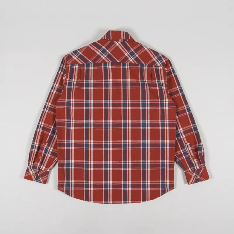 Nudie Jeans Filip Basket Plaid Shirt Red-1