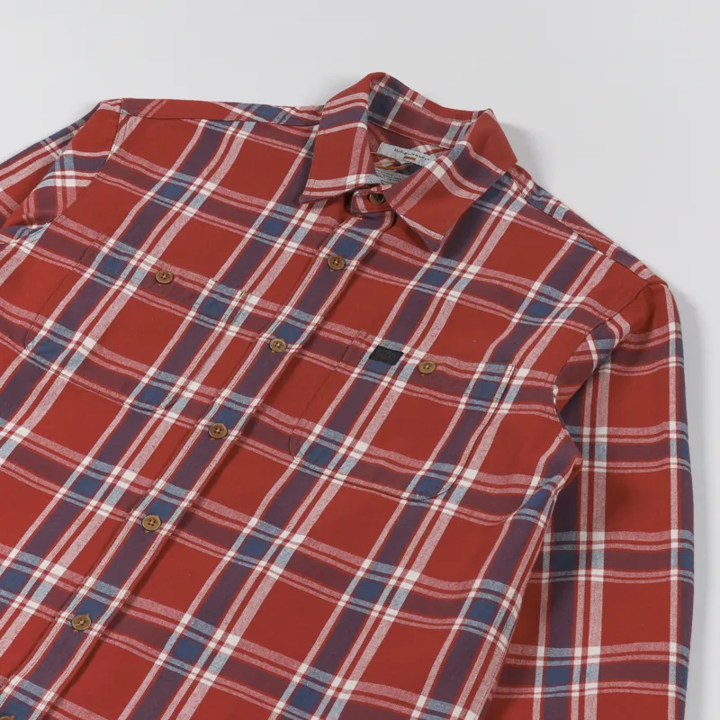 Nudie Jeans Filip Basket Plaid Shirt Red-2
