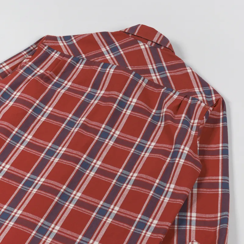Nudie Jeans Filip Basket Plaid Shirt Red-3