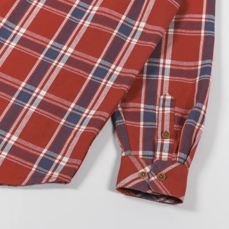 Nudie Jeans Filip Basket Plaid Shirt Red-6