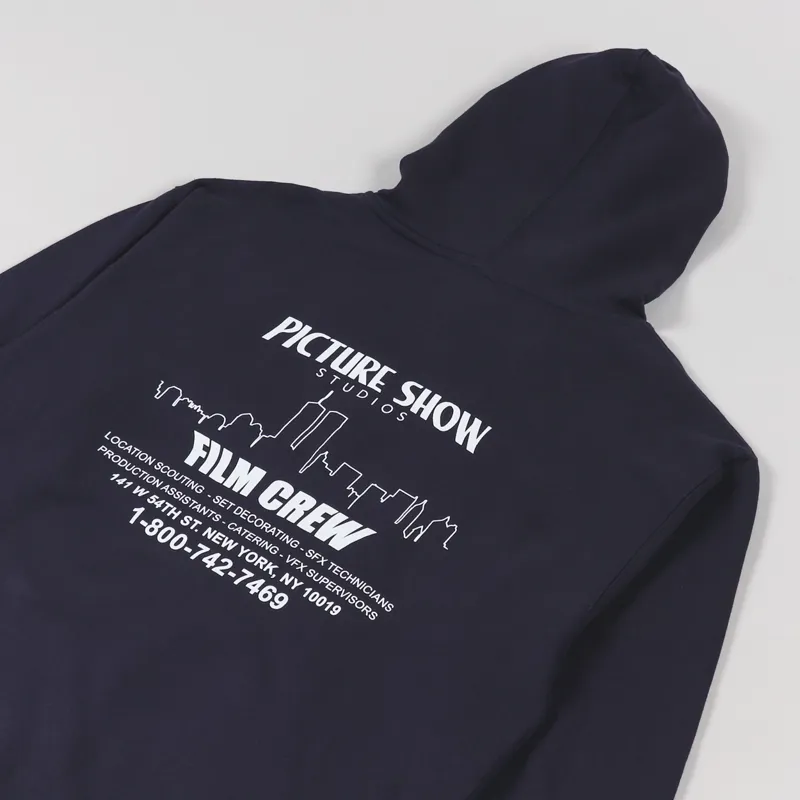 Picture Show Film Crew Pullover Hoodie Navy-2